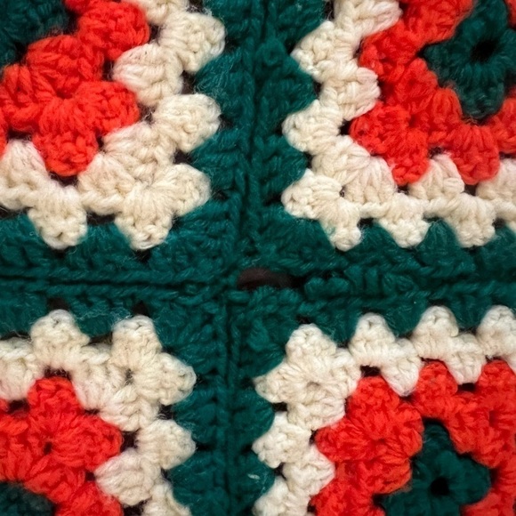 Granny Square crochet afghan, blanket, lap throw, grandma core, Rosanne,52”x 64” - Picture 5 of 6